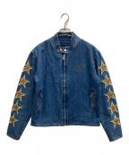 AFBエーエフビー）の古着「モーターサイクル デニム ジャケット」｜インディゴ