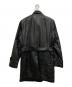 BURBERRY BLACK LABEL (バーバリーブラックレーベル) レザーコート ブラック サイズ:Ⅿ：22000円