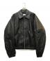 CONZ（コンズ）の古着「COMPACT BOMBER LEATHER JACKET」｜ブラック