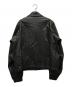 CONZ (コンズ) COMPACT BOMBER LEATHER JACKET ブラック サイズ:1：18000円