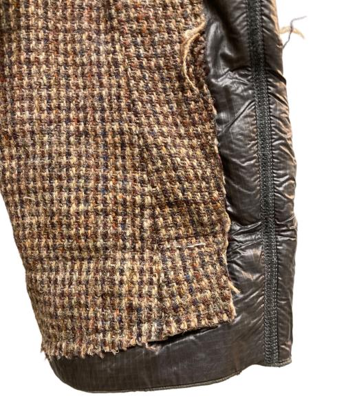 Rebuild by Needles（リビルドバイニードルス）Rebuild by Needles (リビルドバイニードルス) Tweed Jacket-Covered Jacket ブラウン サイズ:XSの古着・服飾アイテム