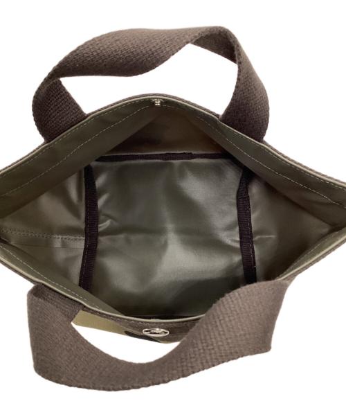 Herve Chapelier（エルベシャプリエ）Herve Chapelier (エルベシャプリエ) 舟型トートS カモフラハンドバッグ グリーンの古着・服飾アイテム