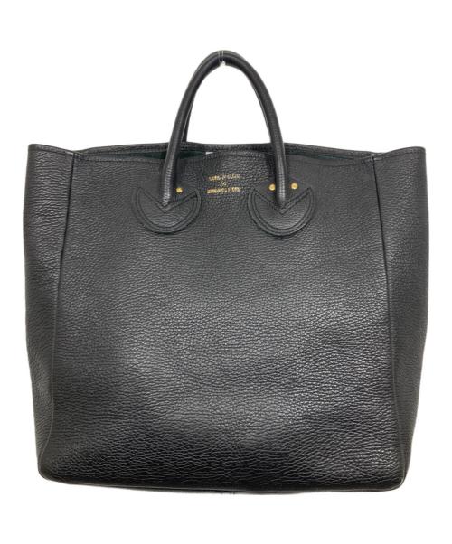 YOUNG & OLSEN The DRYGOODS STORE（ヤングアンドオルセン ザ ドライグッズストア）YOUNG & OLSEN The DRYGOODS STORE (ヤングアンドオルセン ザ ドライグッズストア) シボ革トートバッグ ブラックの古着・服飾アイテム