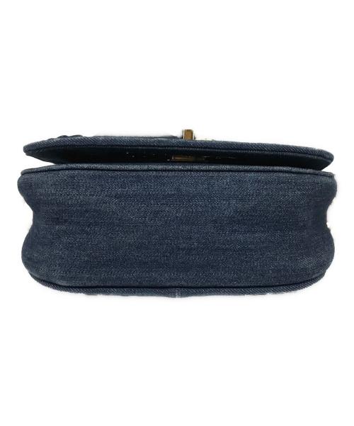 MIU MIU（ミュウミュウ）MIU MIU (ミュウミュウ) マテラッセデニムショルダーバッグ ネイビーの古着・服飾アイテム