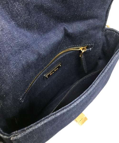 MIU MIU（ミュウミュウ）MIU MIU (ミュウミュウ) マテラッセデニムショルダーバッグ ネイビーの古着・服飾アイテム