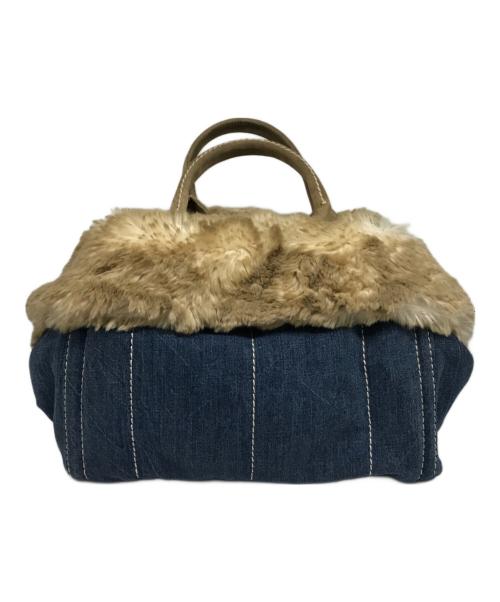 PRADA（プラダ）PRADA (プラダ) カナパファートートバッグ ネイビーの古着・服飾アイテム