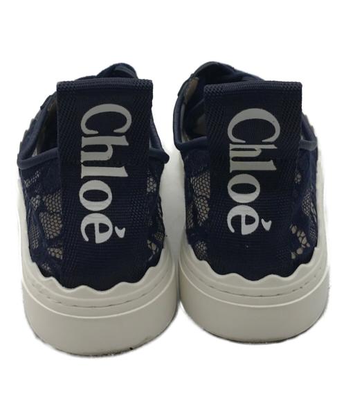 Chloe（クロエ）Chloe (クロエ) Lauren /レーススニーカー ネイビー サイズ:37の古着・服飾アイテム