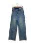 Arpege story（アルページュストーリー）の古着「ワイドデニムパンツ」｜ブルー