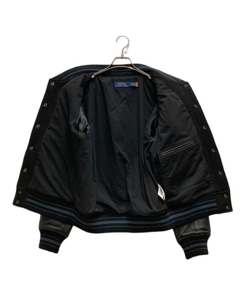 POLO RALPH LAUREN（ポロ・ラルフローレン）POLO RALPH LAUREN (ポロ・ラルフローレン) アイコニック レターマン ジャケット ブラック サイズ:Mの古着・服飾アイテム