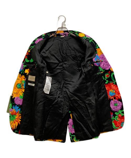 GUCCI（グッチ）GUCCI (グッチ) Ken scott (ケンスコット) フローラル総柄ジャケット ブラック サイズ:36 未使用品の古着・服飾アイテム