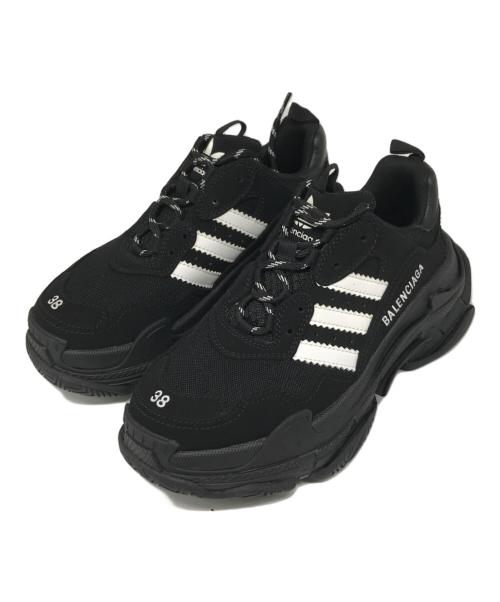 adidas（アディダス）adidas (アディダス) BALENCIAGA (バレンシアガ) スニーカー ブラック サイズ:38の古着・服飾アイテム