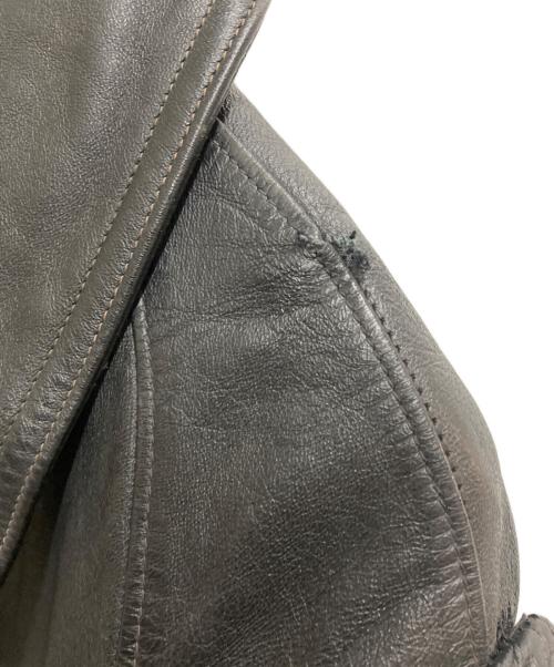 French Army（フレンチアーミー）French Army (フレンチアーミー) 80s レザーモーターサイクルコート ブラック サイズ:96Mの古着・服飾アイテム