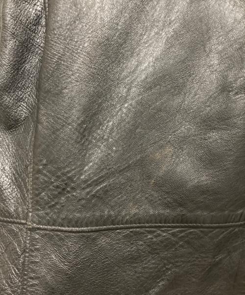 French Army（フレンチアーミー）French Army (フレンチアーミー) 80s レザーモーターサイクルコート ブラック サイズ:96Mの古着・服飾アイテム