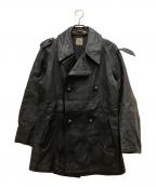 French Armyフランス軍）の古着「80s レザーモーターサイクルコート」｜ブラック