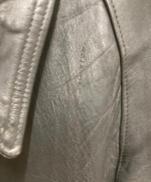 French Army（フランス軍）French Army (フランス軍) 80s レザーモーターサイクルコート ブラック サイズ:104Mの古着・服飾アイテム