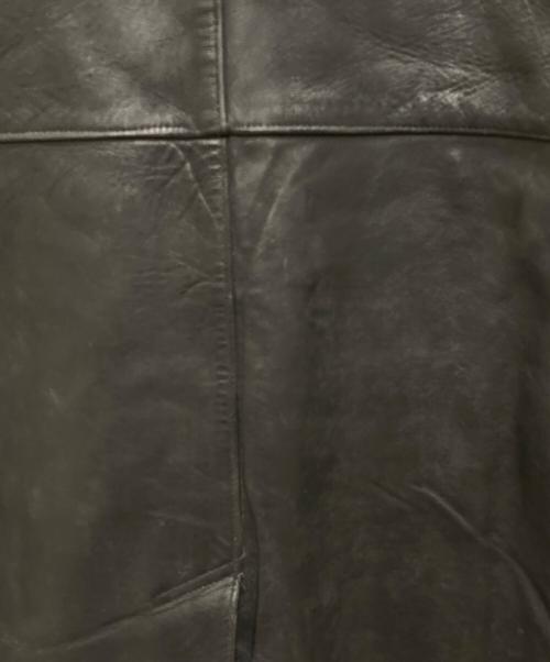 French Army（フランス軍）French Army (フランス軍) 80s レザーモーターサイクルコート ブラック サイズ:104Mの古着・服飾アイテム