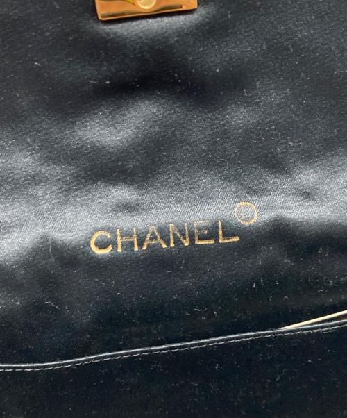 CHANEL（シャネル）CHANEL (シャネル) サテンショルダーバッグ ブラックの古着・服飾アイテム