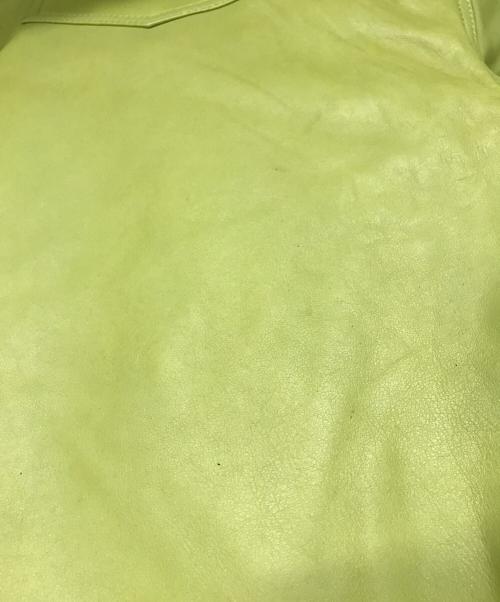 stussy（ステューシー）stussy (ステューシー) BIG OL SHORT LEATHER グリーン サイズ:W32の古着・服飾アイテム