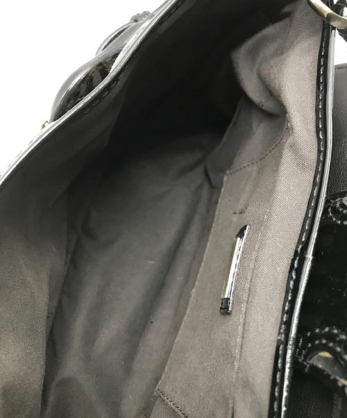 FENDI（フェンディ）FENDI (フェンディ) ハラコ切替ワンショルダーバッグ ブラウンの古着・服飾アイテム