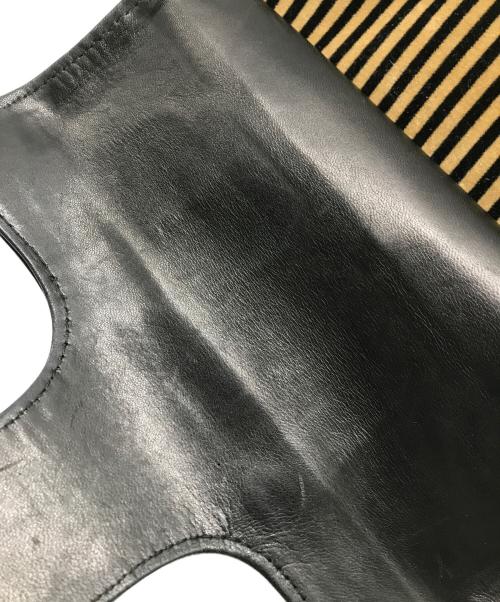 FENDI（フェンディ）FENDI (フェンディ) ハラコ切替ワンショルダーバッグ ブラウンの古着・服飾アイテム