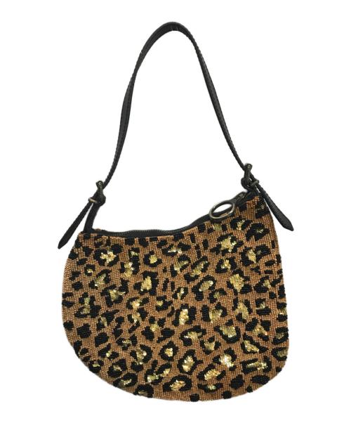 FENDI（フェンディ）FENDI (フェンディ) レオパードビーズバッグ ベージュ×ブラックの古着・服飾アイテム