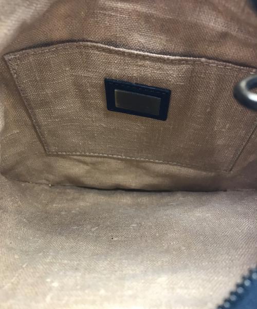 FENDI（フェンディ）FENDI (フェンディ) レオパードビーズバッグ ベージュ×ブラックの古着・服飾アイテム