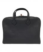 HERMESエルメス）の古着「ヴィクトリア40 ハンドバッグ」｜ブラック