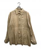 ISSEY MIYAKEイッセイミヤケ）の古着「シルクシャツ」｜ベージュ