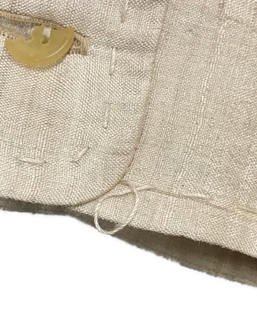 ISSEY MIYAKE（イッセイミヤケ）ISSEY MIYAKE (イッセイミヤケ) シルクシャツ ベージュ サイズ:3の古着・服飾アイテム