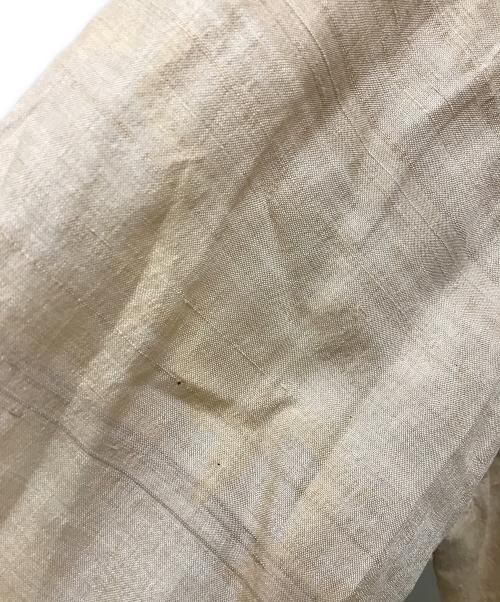 ISSEY MIYAKE（イッセイミヤケ）ISSEY MIYAKE (イッセイミヤケ) シルクシャツ ベージュ サイズ:3の古着・服飾アイテム