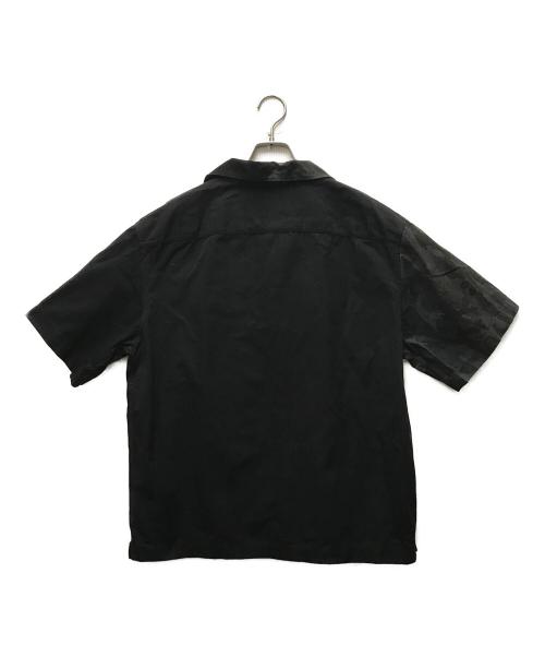 PRADA（プラダ）PRADA (プラダ) ダブルマッチポプリン半袖シャツ ブラック サイズ:XLの古着・服飾アイテム