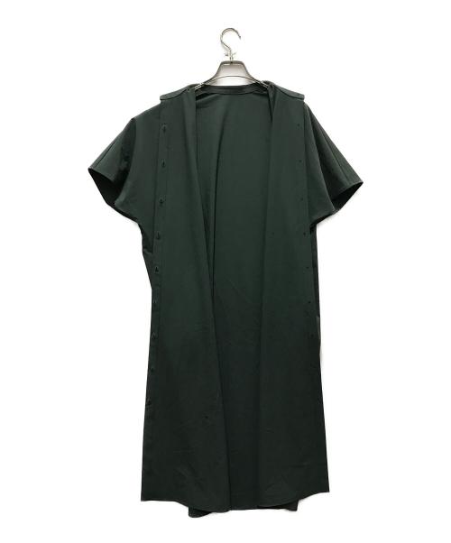 RIM.ARK（リムアーク）RIM.ARK (リムアーク) Half sleeve cocoon OP グリーン サイズ:36の古着・服飾アイテム