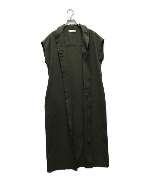 RIM.ARK（リムアーク）RIM.ARK (リムアーク) Melange dolman OP グリーン サイズ:Freeの古着・服飾アイテム