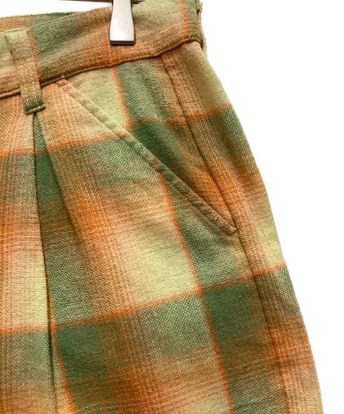 stussy（ステューシー）stussy (ステューシー) ハーフパンツ グリーン×イエロー サイズ:Sの古着・服飾アイテム