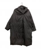 mizuiro-indミズイロインド）の古着「ショールカラーダウンコート」｜ブラック