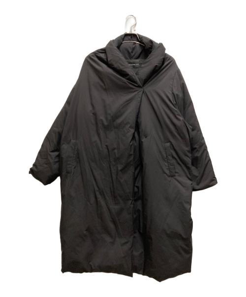 mizuiro-ind（ミズイロインド）mizuiro-ind (ミズイロインド) ショールカラーダウンコート ブラック サイズ:freeの古着・服飾アイテム