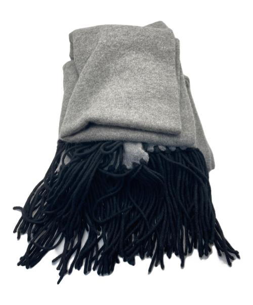 CHANEL（シャネル）CHANEL (シャネル) カシミヤフリンジマフラー グレーの古着・服飾アイテム