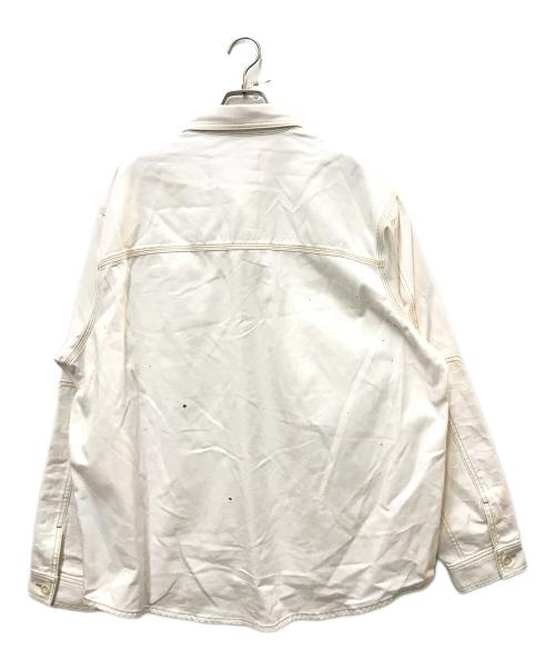 COACH（コーチ）COACH (コーチ) ツイル オーバーシャツ ホワイト サイズ:XLの古着・服飾アイテム
