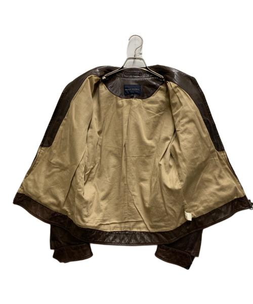 BANANA REPUBLIC（バナナリパブリック）BANANA REPUBLIC (バナナリパブリック) 00sレザージャケット ブラウン サイズ:Ⅿの古着・服飾アイテム