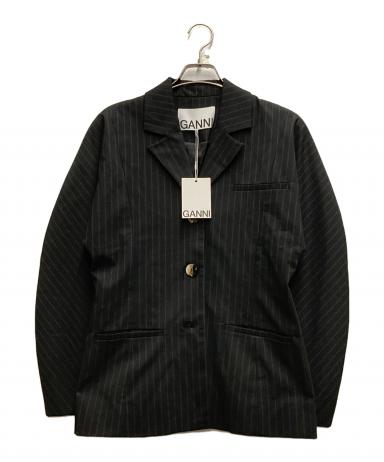 中古・古着通販】GANNI (ガニー) 3Bピンストライプジャケット グレー