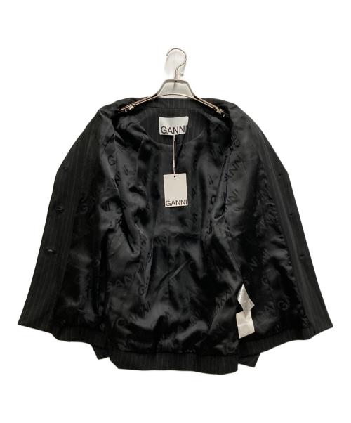 GANNI（ガニー）GANNI (ガニー) 3Bピンストライプジャケット グレー サイズ:40の古着・服飾アイテム