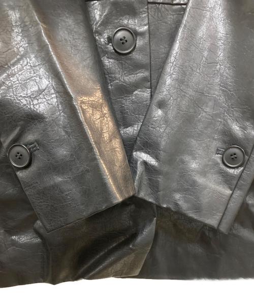 VEQUM（ベクム）VEQUM (ベクム) エコレザージャケット ブラック サイズ:FREEの古着・服飾アイテム