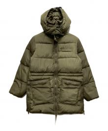 GANNI（ガニー）の古着「OVERSIZES PUFFER MIDI JACKET」｜カーキ