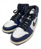 NIKEナイキ）の古着「エアジョーダンワンハイOG」｜ネイビー×ホワイト