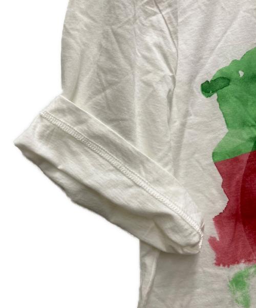 GUCCI（グッチ）GUCCI (グッチ) ペイントロゴプリントTシャツ ホワイト サイズ:XLの古着・服飾アイテム