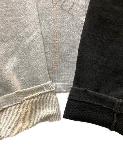 99%is（ナインティナインパーセントイズ）99%is (ナインティナインパーセントイズ) 4CUTTING SWEAT ブラック×グレー サイズ:表記無しの古着・服飾アイテム