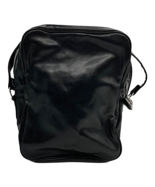 COMME des GARCONS（コムデギャルソン）COMME des GARCONS (コムデギャルソン) エアラインフェイクレザーショルダーバッグ ブラックの古着・服飾アイテム