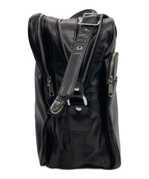 COMME des GARCONS（コムデギャルソン）COMME des GARCONS (コムデギャルソン) エアラインフェイクレザーショルダーバッグ ブラックの古着・服飾アイテム