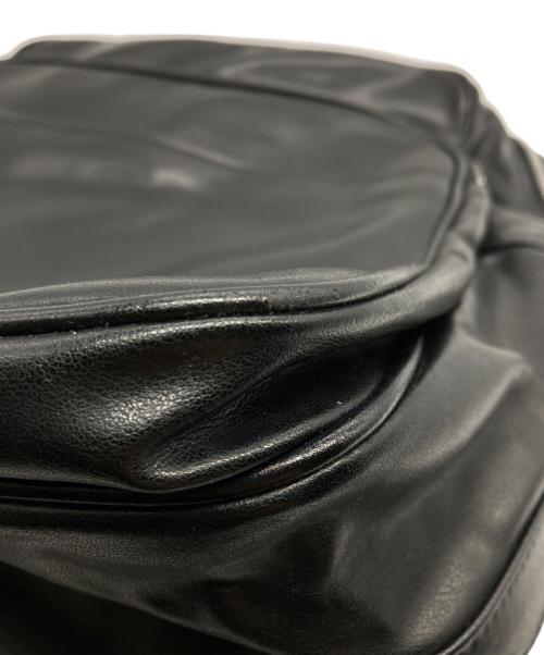 COMME des GARCONS（コムデギャルソン）COMME des GARCONS (コムデギャルソン) エアラインフェイクレザーショルダーバッグ ブラックの古着・服飾アイテム
