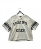 stussyステューシー）の古着「INTERNATIONAL TEAM JERSEY」｜ブラウン